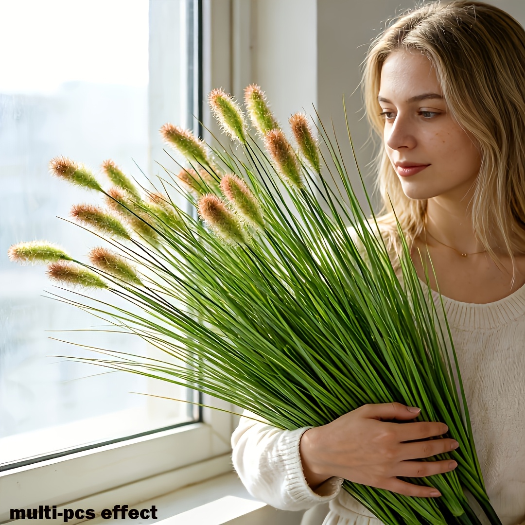 8pc Artificial Plants Dog Tail - Dracaena Marginata ulasan dan harga